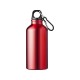 Купить Бутылка для воды с карабином Oregon, объемом 400 мл, красный с нанесением логотипа