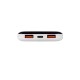 Купить RIVACASE VA2540 (10 000mAh), QC/PD 20W внешний аккумулятор с дисплеем, белый 12/48 с нанесением логотипа