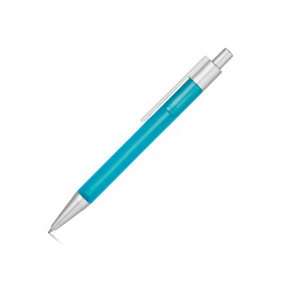 Купить Sunrise. Шариковая ручка, голубой с нанесением логотипа