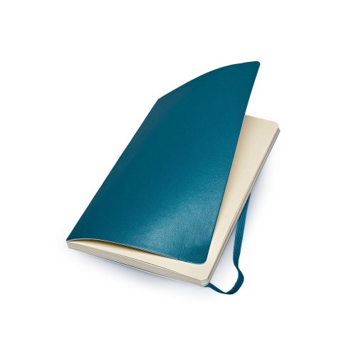 Купить Записная книжка Moleskine Classic Soft (в линейку), Large (13х21см), бирюзовый с нанесением логотипа