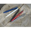 Купить Nooshin шариковая ручка из переработанного алюминия, синие чернила - Белый с нанесением логотипа