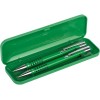 Купить Набор Онтарио: ручка шариковая, карандаш механический, зеленый/серебристый с нанесением логотипа