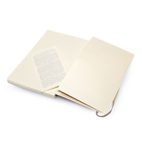 Купить Записная книжка Moleskine Classic Soft (в линейку), Large (13х21см), бежевый с нанесением логотипа