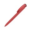 Купить Ручка шариковая трехгранная UMA TRINITY K transparent GUM, soft-touch, красный с нанесением логотипа