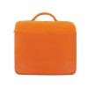 Купить Плед для путешествий Flight в чехле с ручкой и карманом, оранжевый с нанесением логотипа