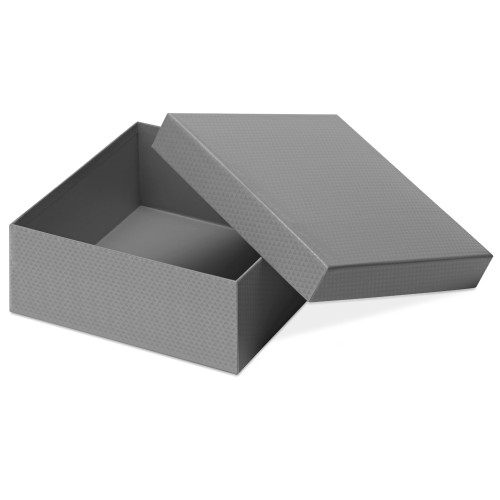 Купить Коробка подарочная Gem M, серебристый с нанесением логотипа