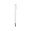 Купить Ручка шариковая Локи, белый/оранжевый с нанесением логотипа