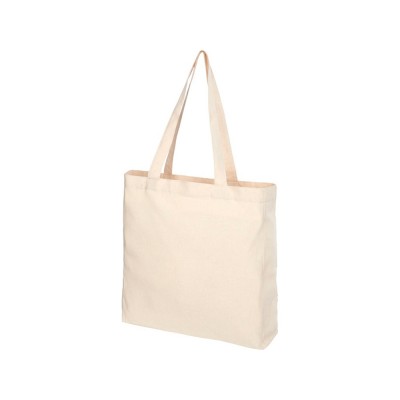 Купить Эко-сумка Pheebs с клинчиком, изготовленая из переработанного хлопка, плотность 210 г/м2, natural с нанесением