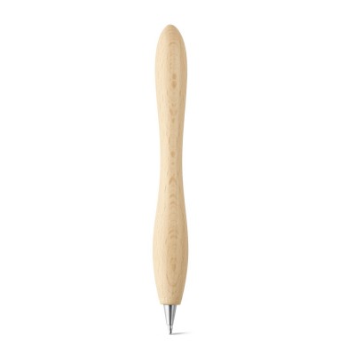 Купить WOODY. Шариковая ручка из дерева, Натуральный светлый с нанесением логотипа