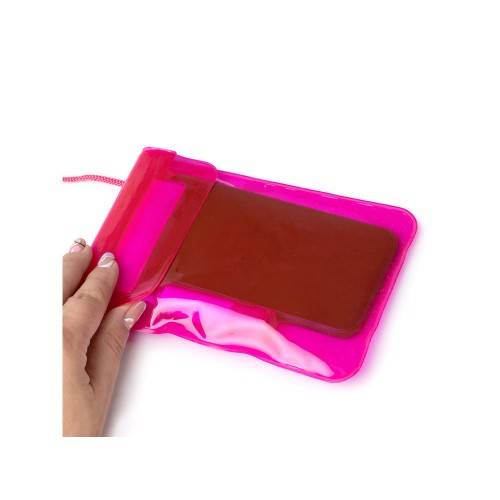 Купить Водонепроницаемый чехол LANKA из ПВХ, фуксия с нанесением логотипа