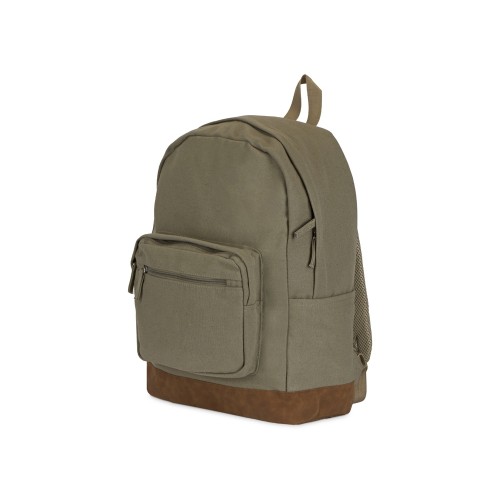 Купить Рюкзак Shammy с эко-замшей для ноутбука 15, бежевый с нанесением логотипа