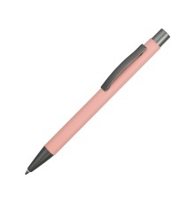 Ручка металлическая soft-touch шариковая Tender, пыльно-розовый
