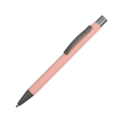 Купить Ручка металлическая soft-touch шариковая Tender, пыльно-розовый с нанесением логотипа