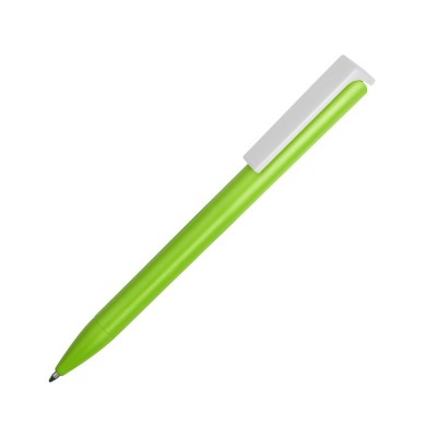 Купить Ручка пластиковая шариковая Fillip, зеленое яблоко/белый с нанесением