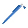 Купить Ручка шариковая UMA ON TOP SI GUM soft-touch, синий с нанесением логотипа
