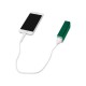 Купить Портативное зарядное устройство Брадуэлл, 2200 mAh, зеленый с нанесением логотипа