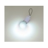 Купить Брелок с мини-лампой Pinhole, белый с нанесением логотипа