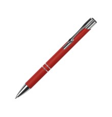 Ручка металлическая шариковая C1 софт-тач, красный