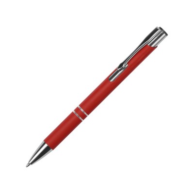 Ручка металлическая шариковая C1 софт-тач, красный