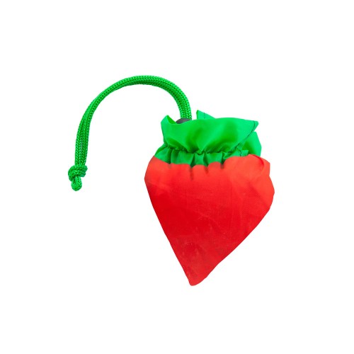 Купить Складная сумка для покупок FOCHA, клубника, красный с нанесением логотипа