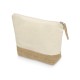 Купить Косметичка Jute из хлопка и джута, натуральный с нанесением логотипа