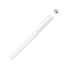 Купить Капиллярная ручка в корпусе из переработанного материала rPET RECYCLED PET PEN PRO FL, белый с голубым с нанесением логотипа