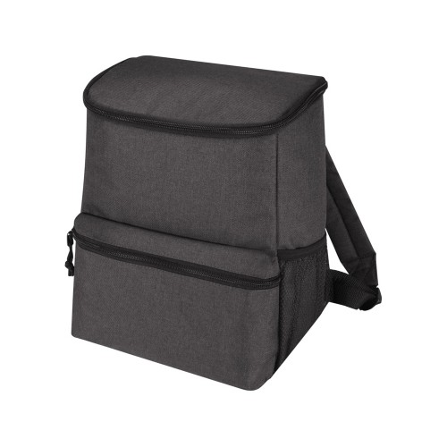 Купить Excursion, рюкзак-холодильник из переработанного РЕТ-пластика - Heather Charcoal с нанесением логотипа Купить Excursion, рюкзак-холодильник из переработанного РЕТ-пластика - Heather Charcoal с нанесением логотипа