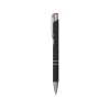 Купить Ручка металлическая шариковая Legend Mirror Gum софт-тач с цветным слоем, черный / красный с нанесением логотипа