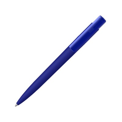 Шариковая ручка RECYCLED PET PEN PRO K transparent GUM soft-touch, синий