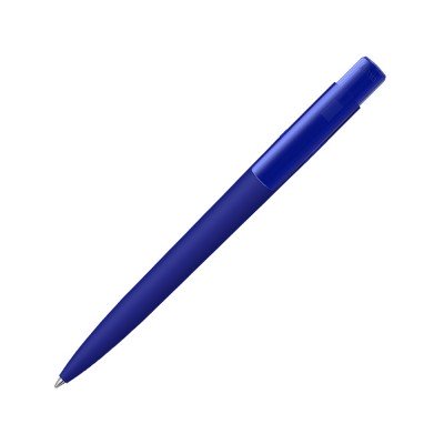 Шариковая ручка RECYCLED PET PEN PRO K transparent GUM soft-touch, синий