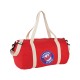 Купить Хлопковая сумка Barrel Duffel, красный/бежевый с нанесением логотипа