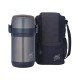 Купить Термос из нерж.стали с пластиковыми контейнерами и ложкой тм THERMOS JLS-1601 Food 1.6L, серый с нанесением логотипа