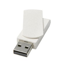 Rotate, USB-накопитель объемом 16 ГБ из пшеничной соломы, бежевый