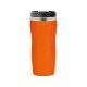 Купить Термокружка Double wall mug C1, soft touch, 350 мл, оранжевый с нанесением логотипа