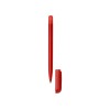 Купить Ручка шариковая пластиковая Delta из переработанных контейнеров, красная с нанесением логотипа