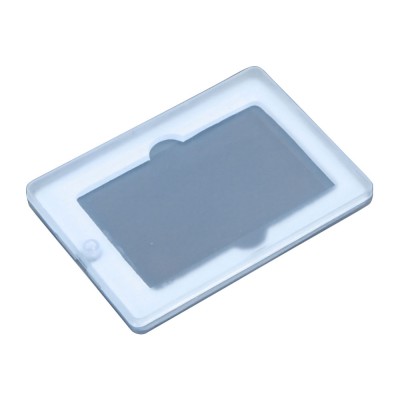 Купить Пластиковая упаковка CARD-BOX, прозрачная, белого цвета. с нанесением логотипа