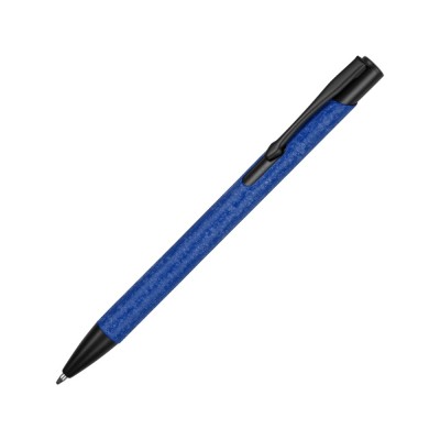 Купить Ручка металлическая шариковая Crepa, синий/черный с нанесением