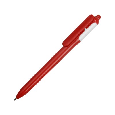 Купить Ручка шариковая цветная, красный/белый с нанесением логотипа