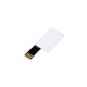 Купить USB-флешка на 16 Гб в виде пластиковой карточки, белый с нанесением логотипа