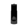 Купить Флеш-карта Rotate Metallic USB 2.0 на 4 Gb, черный с нанесением логотипа
