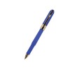 Купить Ручка пластиковая шариковая Monaco, 0,5мм, синие чернила, синий с нанесением логотипа