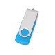Купить Флеш-карта USB 2.0 8 Gb Квебек, голубой с нанесением логотипа