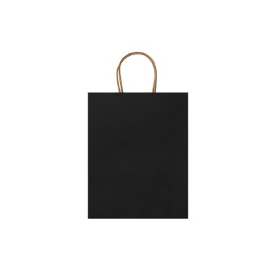 Купить Бумажный пакет ROBLE, черный с нанесением логотипа