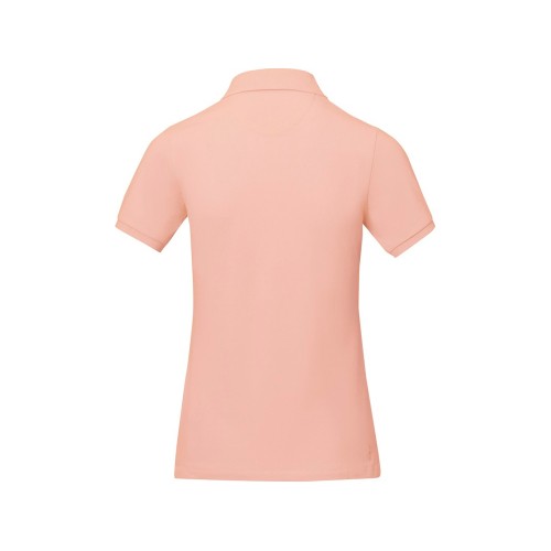 Купить Calgary женская футболка-поло с коротким рукавом, pale blush pink с нанесением логотипа