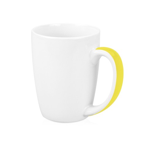 Купить Кружка Good Day 320мл, белый/желтый с нанесением логотипа