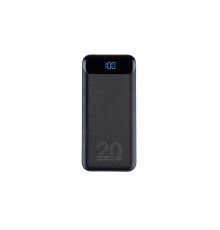 RIVACASE VA2580 (20 000mAh), QC/PD 20W внешний аккумулятор с дисплеем, черный /24