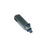 Купить USB-флешка на 32 Гб, интерфейс USB3.0, поворотный механизм,c дополнительными разъемами для I-phone Lightning и Micro USB,  полностью металлический корпус, серебро с нанесением логотипа