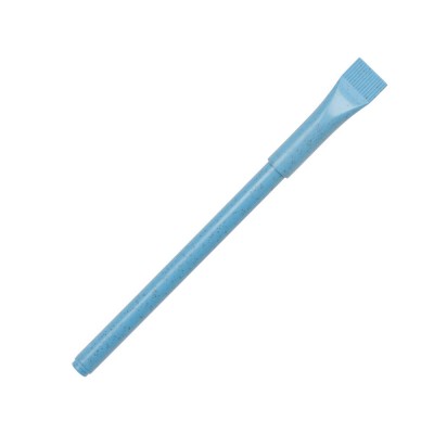 Купить Ручка шариковая из пшеницы и пластика Plant, синий с нанесением логотипа