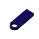 Купить USB 2.0-флешка на 4 Гб с мини чипом и круглым отверстием, синий с нанесением логотипа