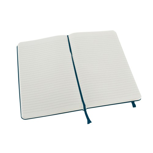 Купить Записная книжка Moleskine Classic (в линейку) в твердой обложке, Large (13х21см), сапфир с нанесением логотипа
